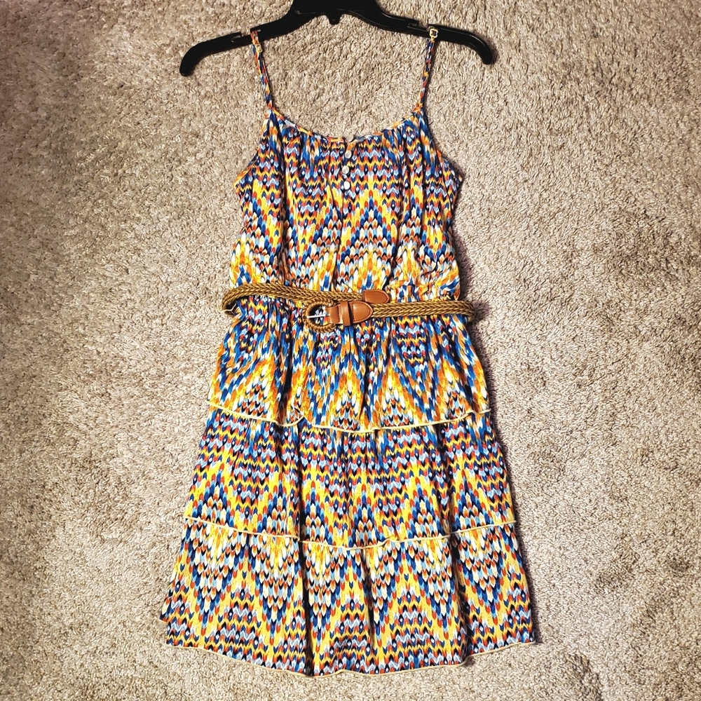 FINAL PRICE DROP! Southwest native style dress with belt